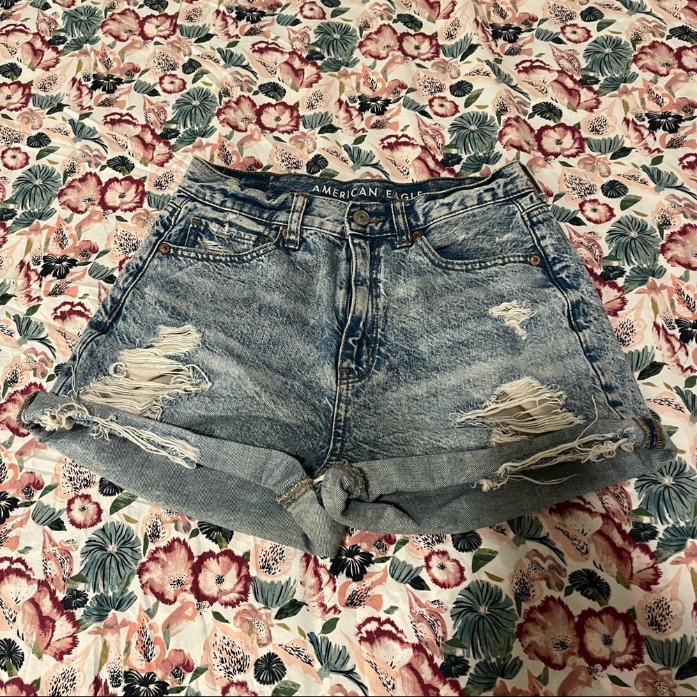 American Eagle “AE Denim Mom Shorts”